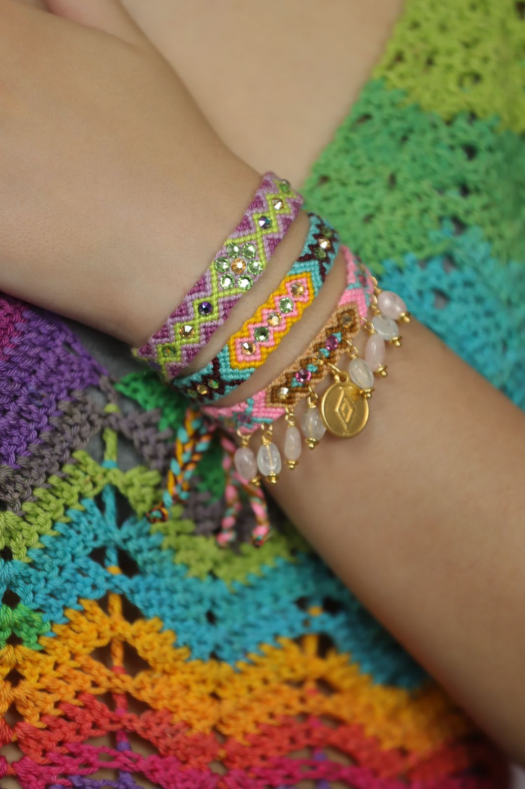 Pulsera Wayuu Kalepsu - Barbie