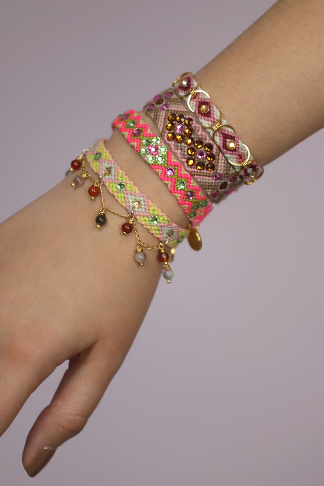 Pulsera Wayuu Free Spirit - Vinotinto