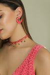 Choker Wayuu Jolotsü - Rojo