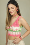 Watermelon Multicolor Crop Top