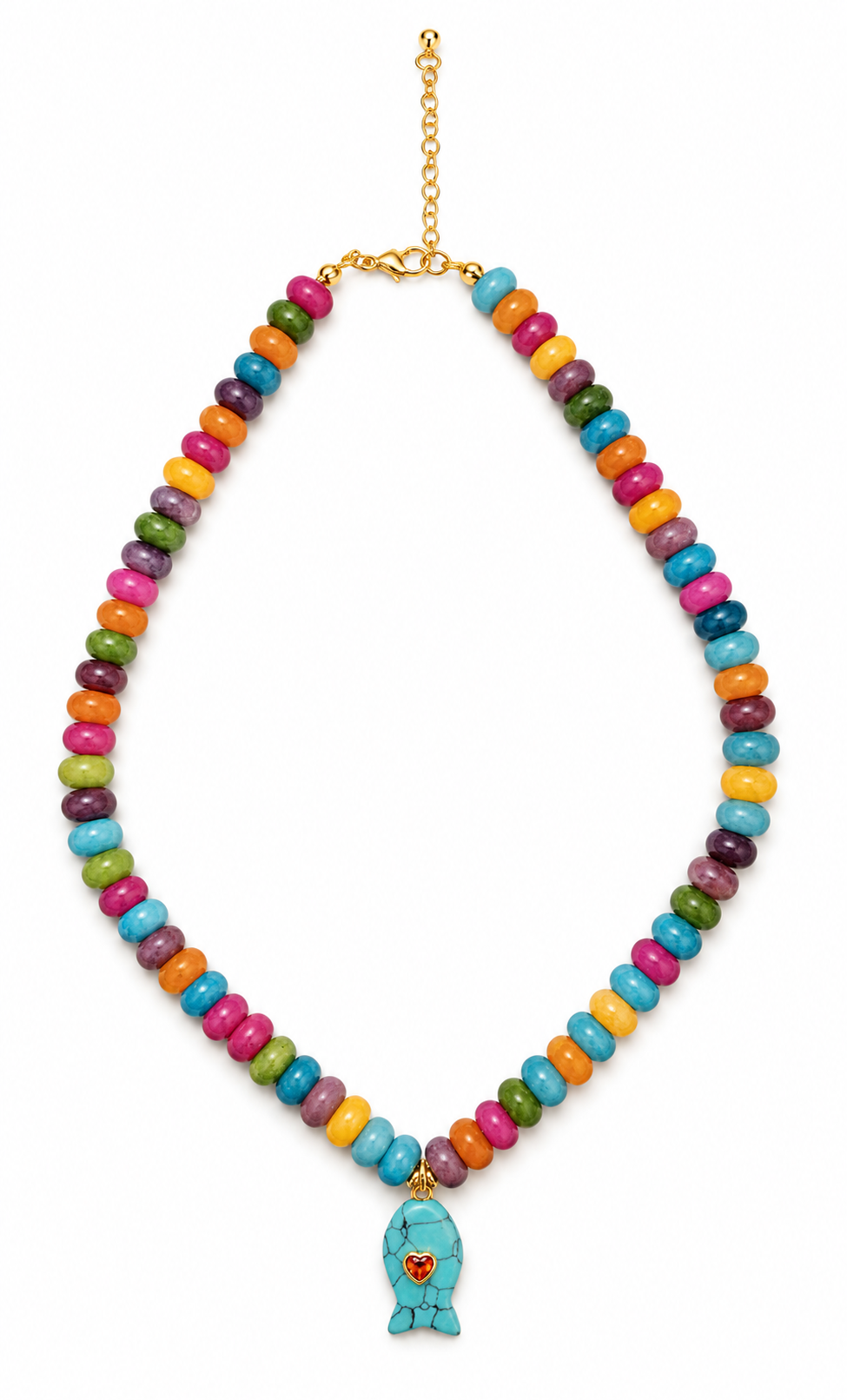 Rainbow Fish Necklace | Coralina