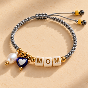 Pulsera Personalizada Plateada MOM – Make It Yours