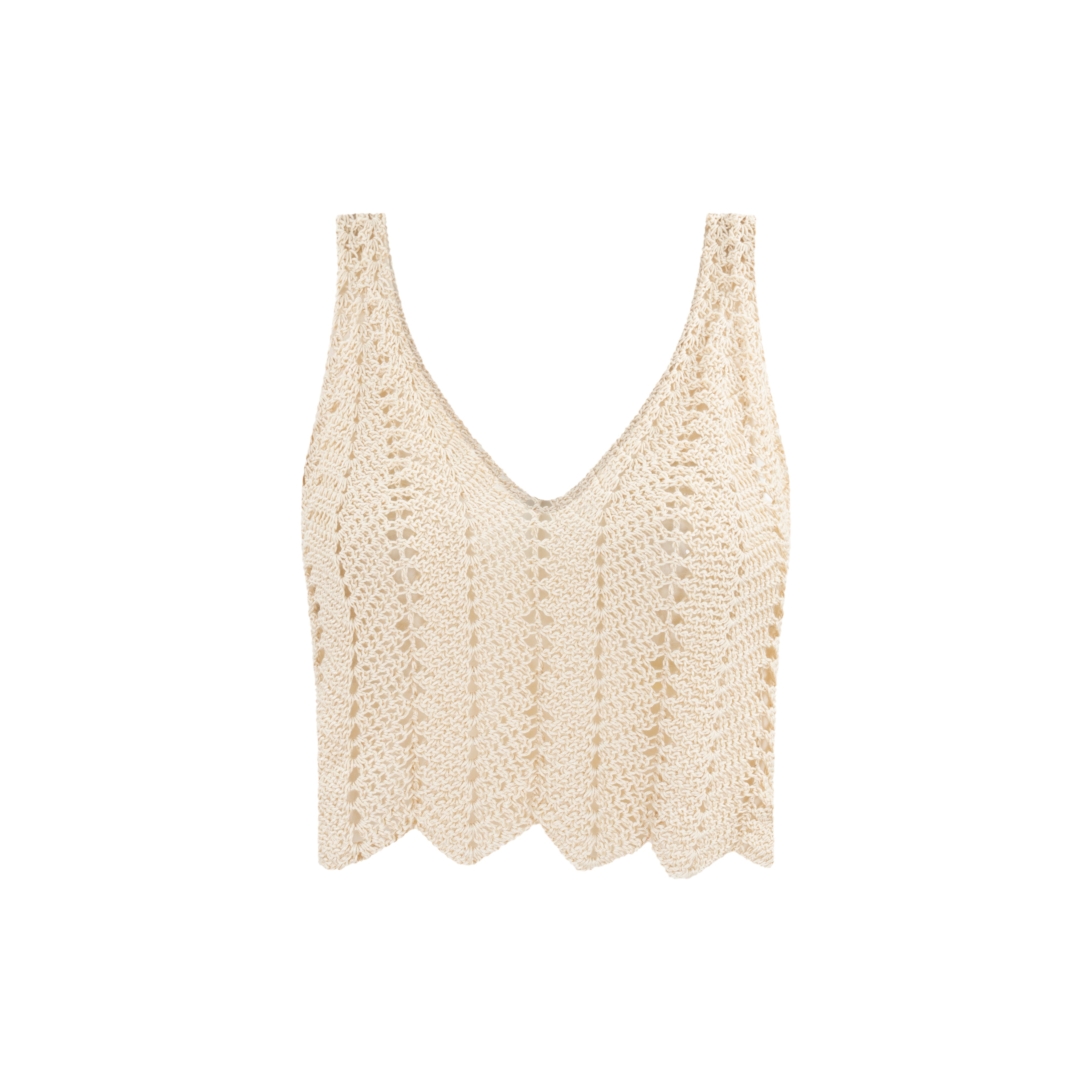 Pastel Beige Crop Top