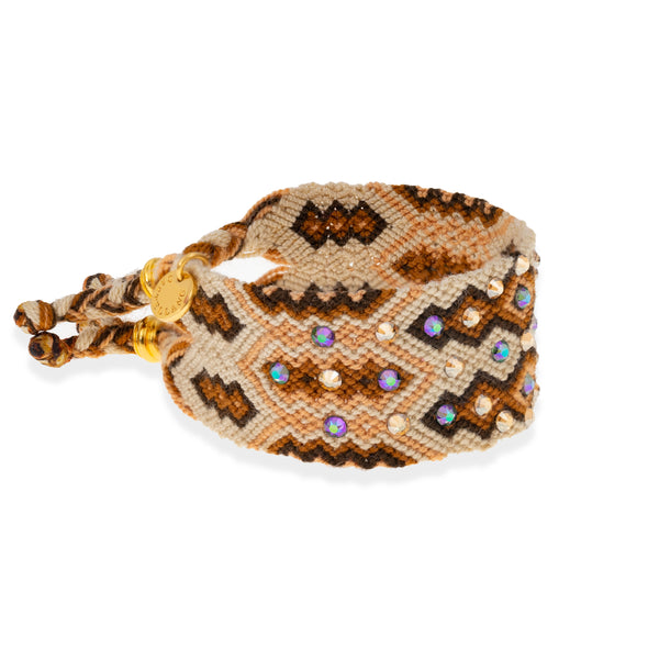 Pulsera Wayuu Girl Power - Brown