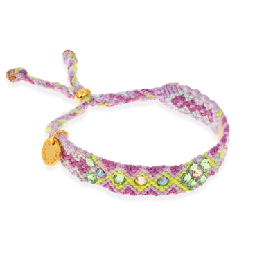 Pulsera Wayuu Be the Change  - Lavanda