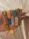 Wayuu Skinny Bracelet -  Aqua