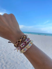 Pulsera Wayuu Free Spirit - Vinotinto