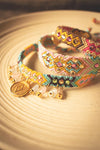 Wayuu Skinny Bracelet - Vainilla