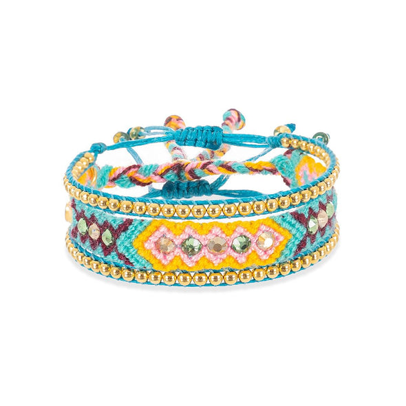 Wayuu skinny Stack set x3 - Aqua