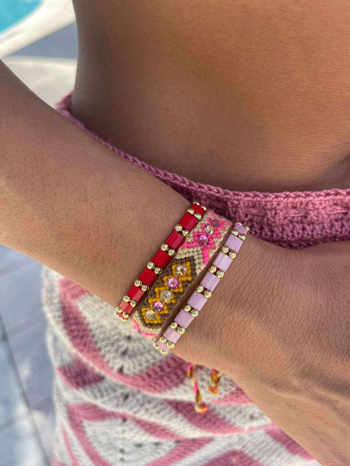 Miyuki Bracelet - Light Pink