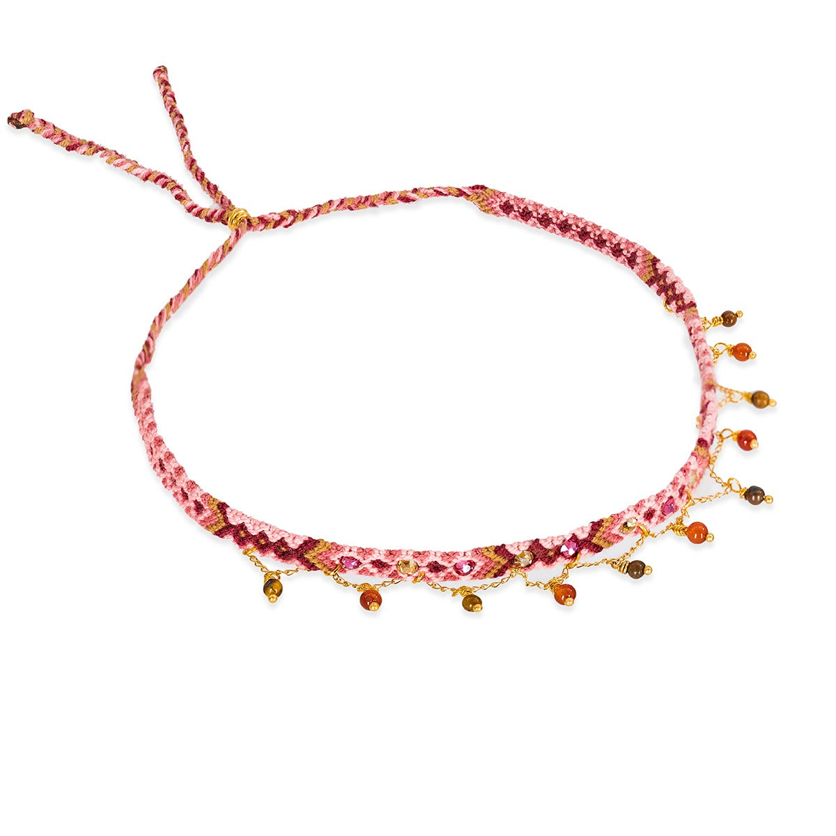 Choker Wayuu Jolotsü - Pink Aura