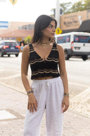 Salinas Multicolor Crop Top
