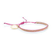 Pulsera Gold Power. Color Fuccia