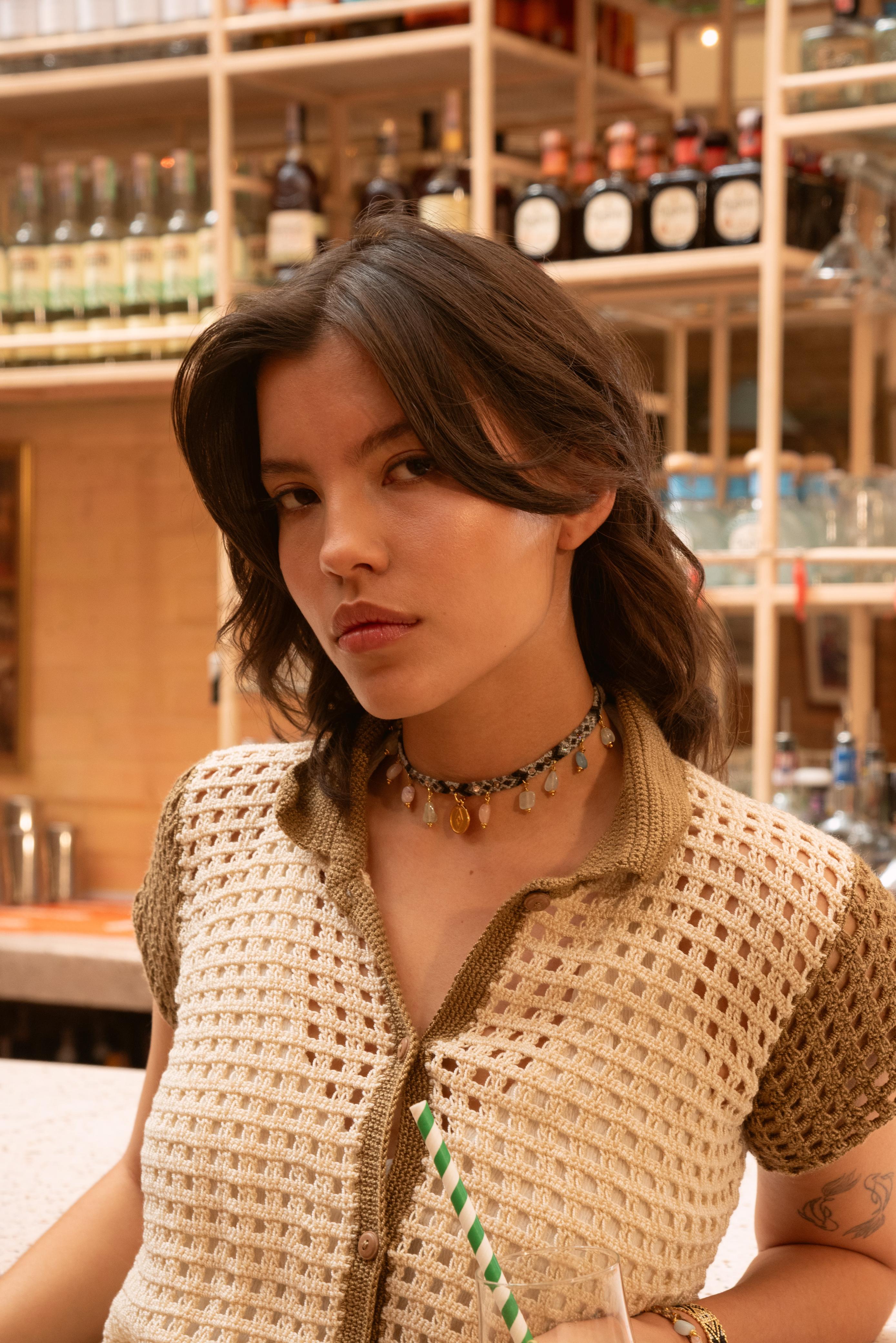 Choker Wayuu Kalepsu - Greige