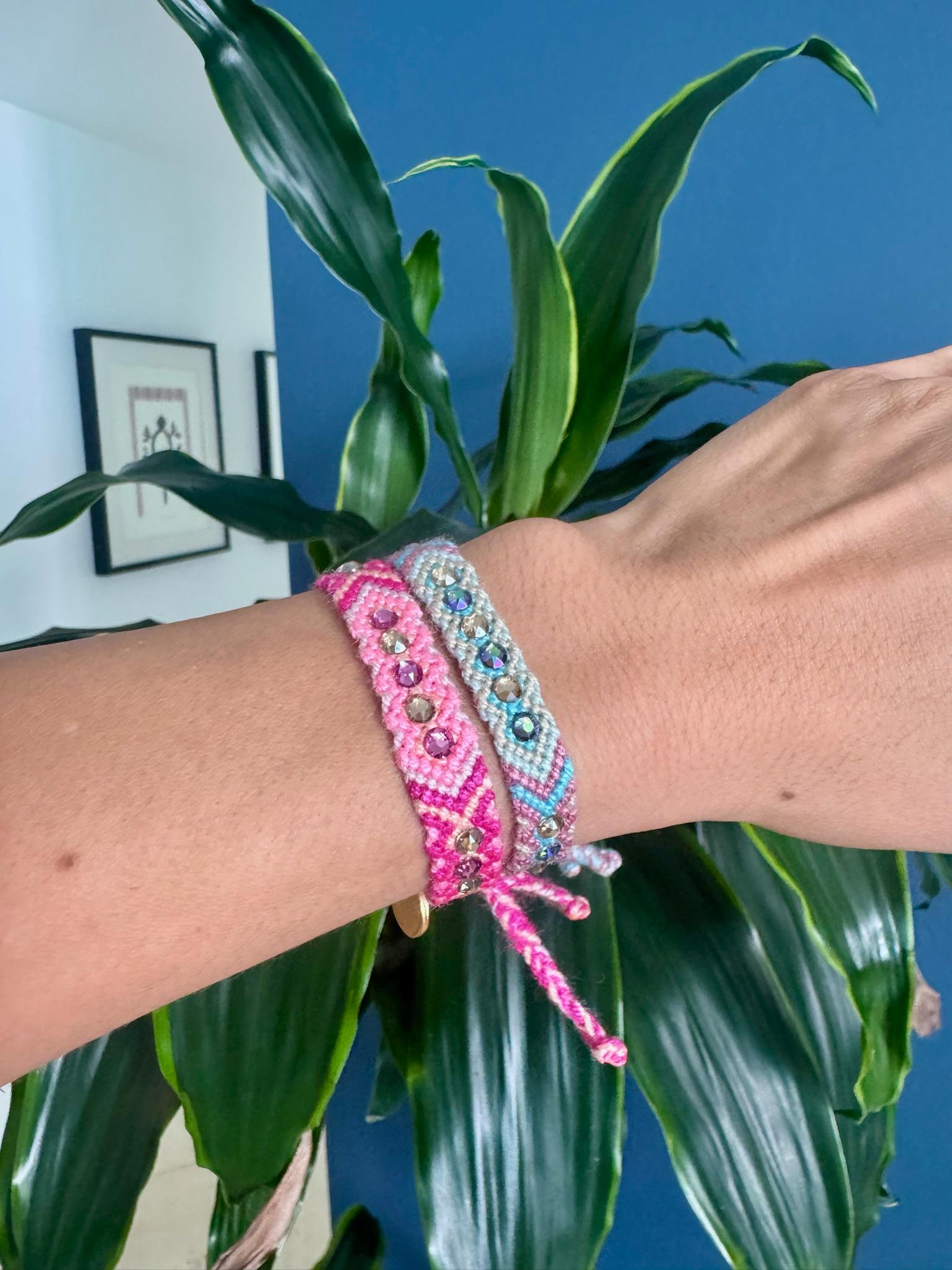 Wayuu Skinny Bracelet | Lilac