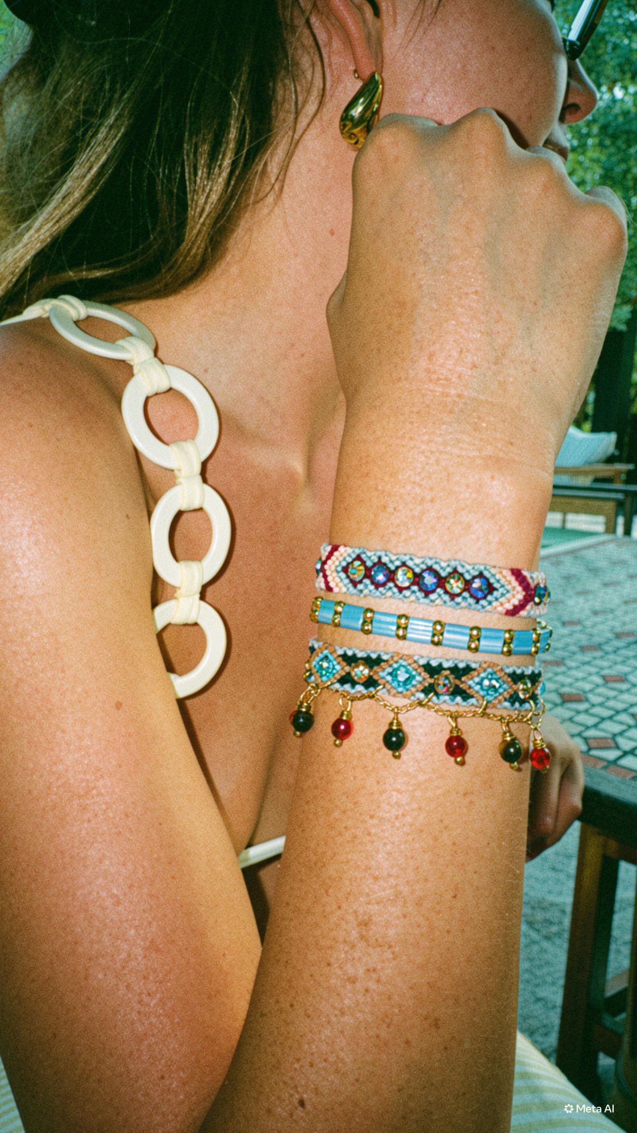 Wayuu Skinny Bracelet | Sand