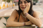 Wayuu Skinny Bracelet - Pink Aura