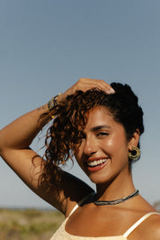 Miyuki necklace stack - Silver