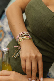Pulsera Wayuu Be the Change  - Beige