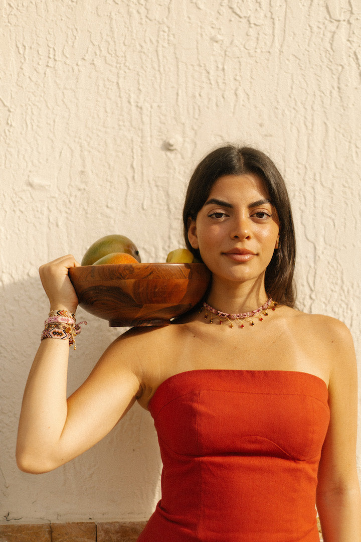 Choker Wayuu Jolotsü - Pink Aura