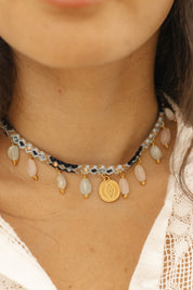 Choker Wayuu Kalepsu - Beach Blue