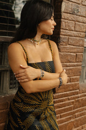 Choker Wayuu Kalepsu - Nature Greeen