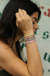 Pulsera Wayuu Be the Change  - Beige