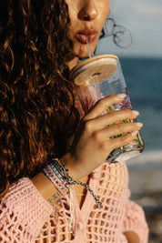 Pulsera Wayuu Free Spirit Stones - Beach Blue