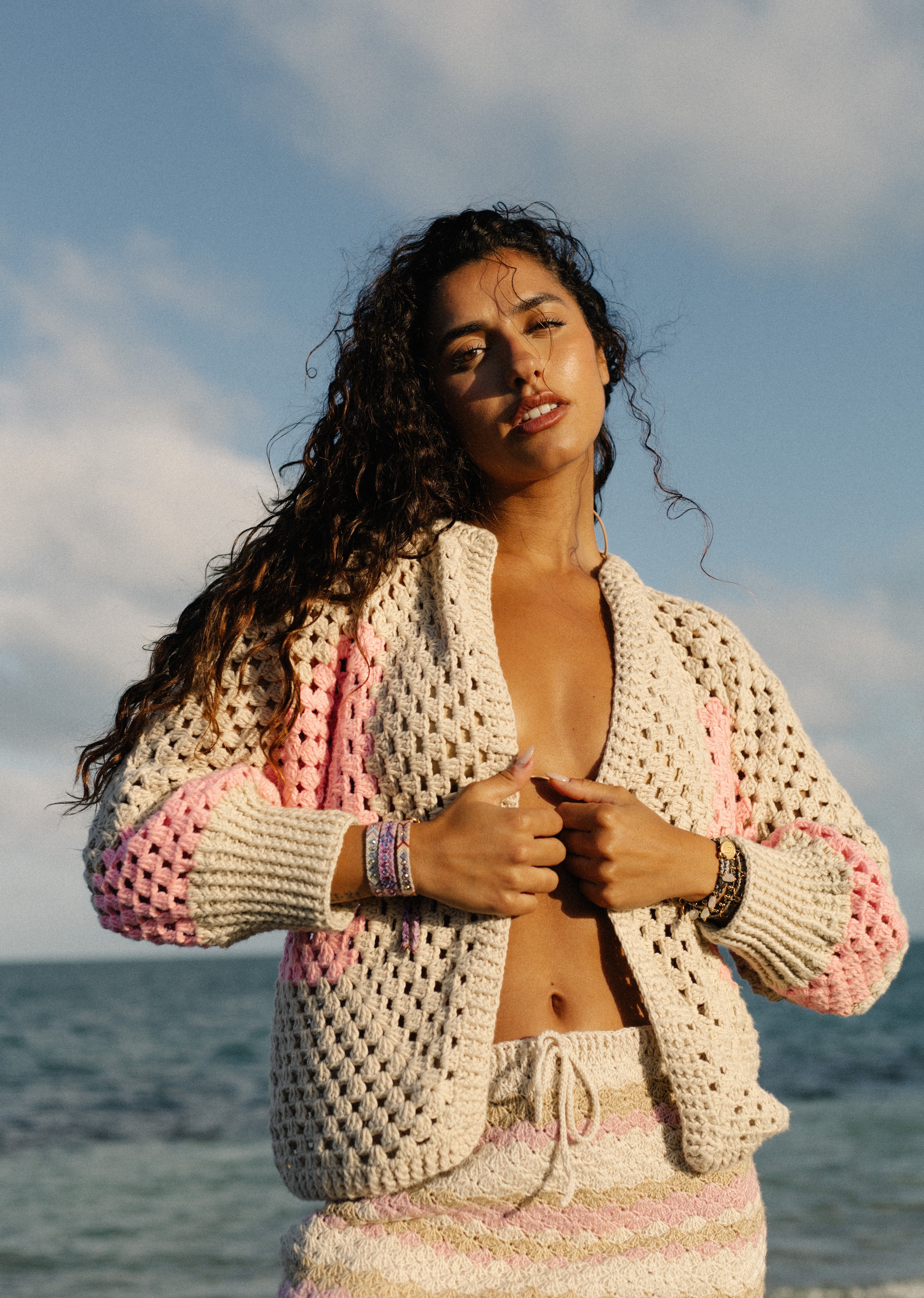 Wayuu Skinny Bracelet - Sand