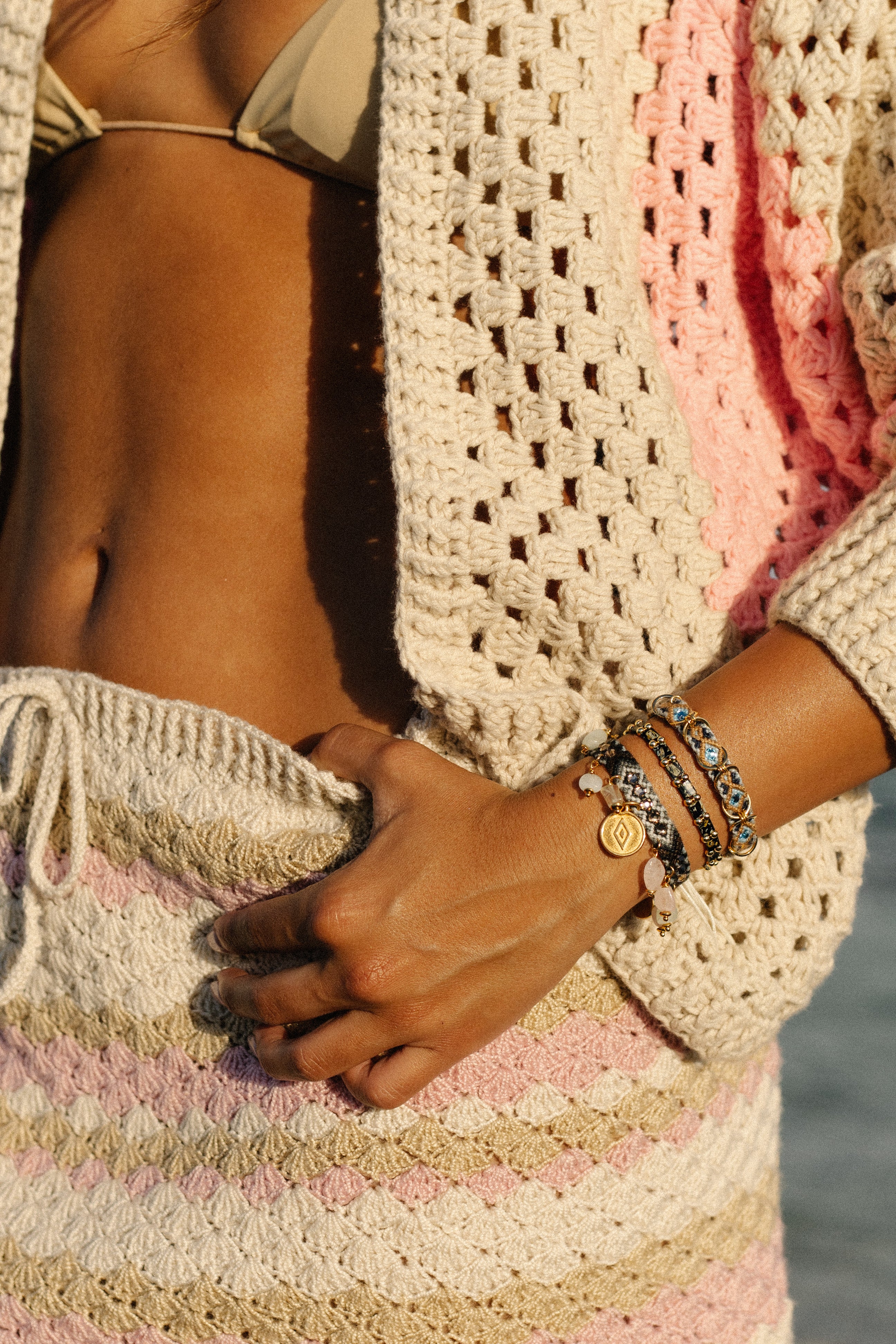 Miyuki Bracelet - Black Gold