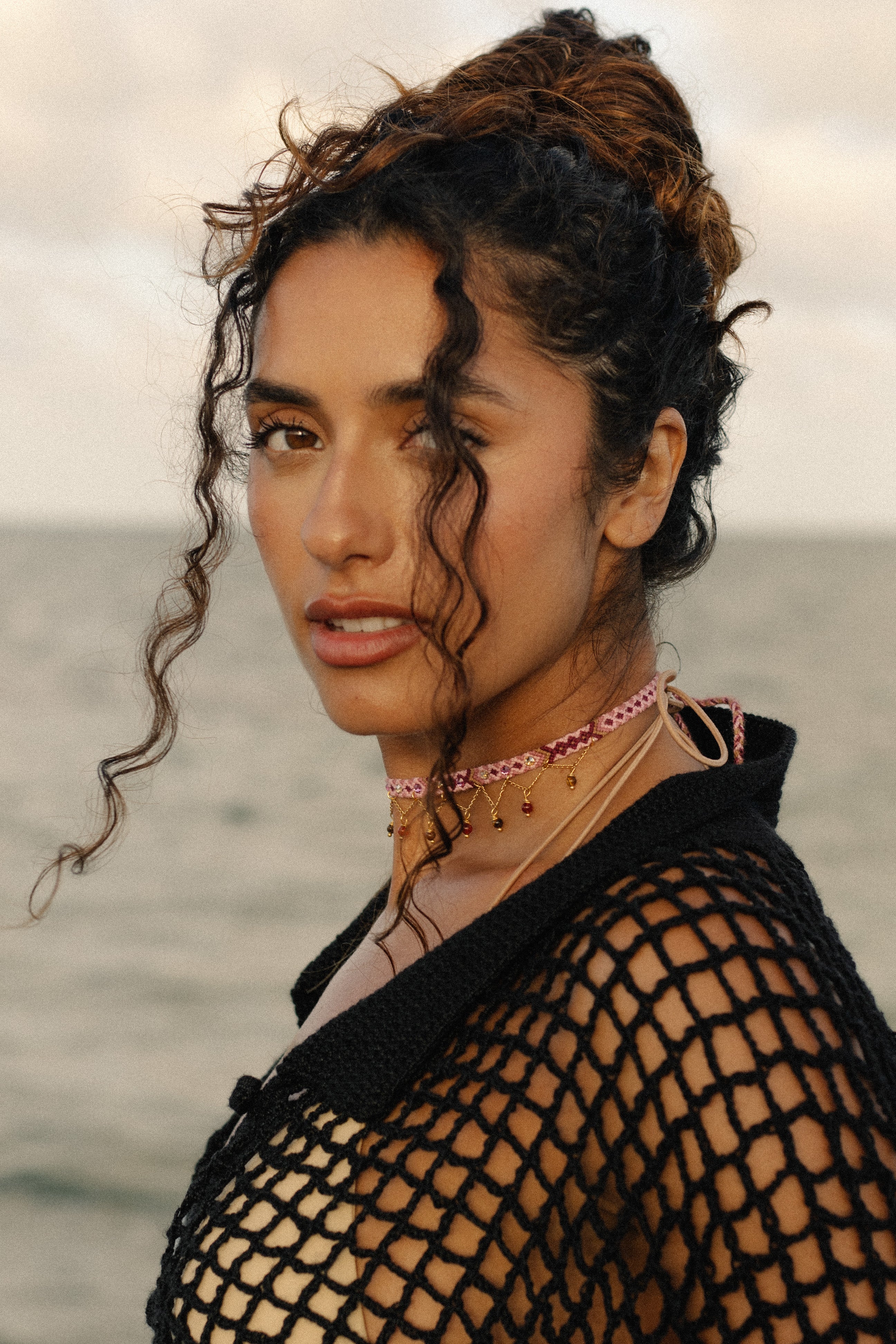 Choker Wayuu Jolotsü - Pink Aura