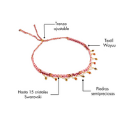 Choker Wayuu Jolotsü - Pink Aura