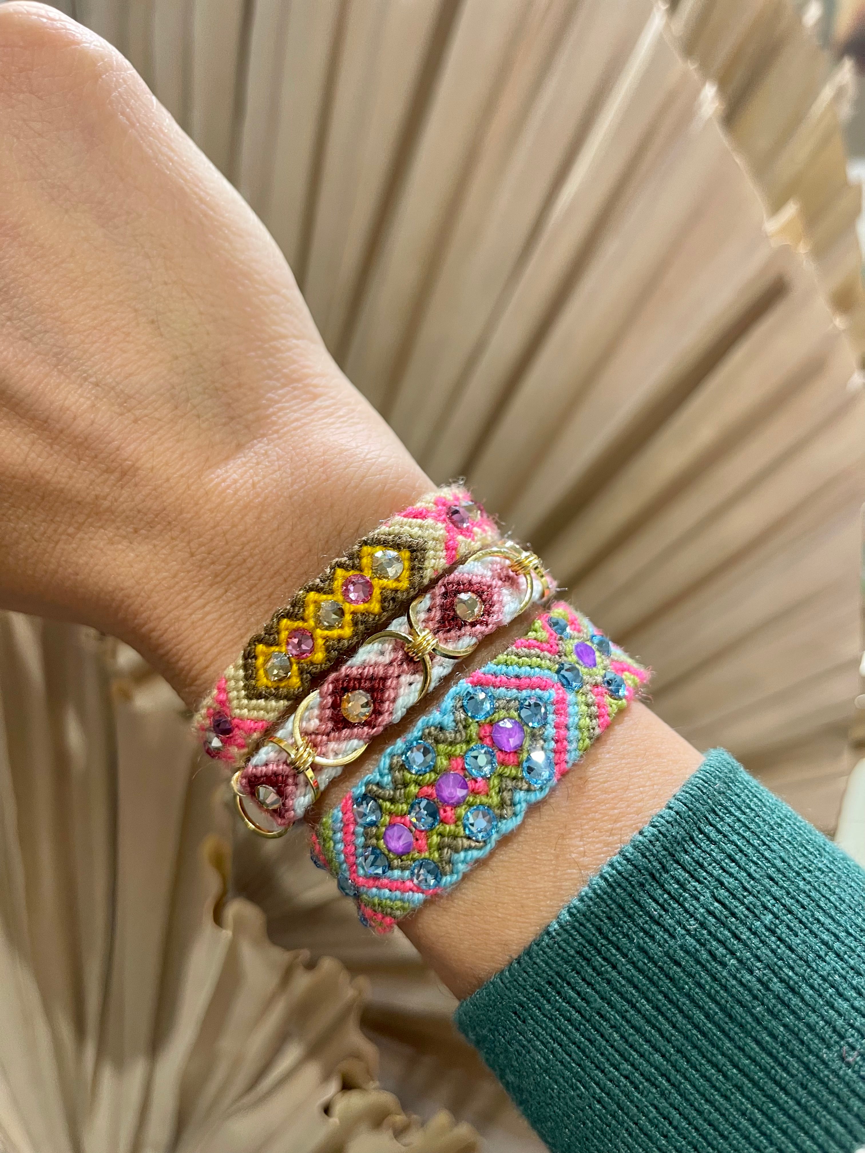Pulsera Wayuu Free Spirit - Vinotinto