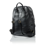 City Leather Backpack - Antique Silver
