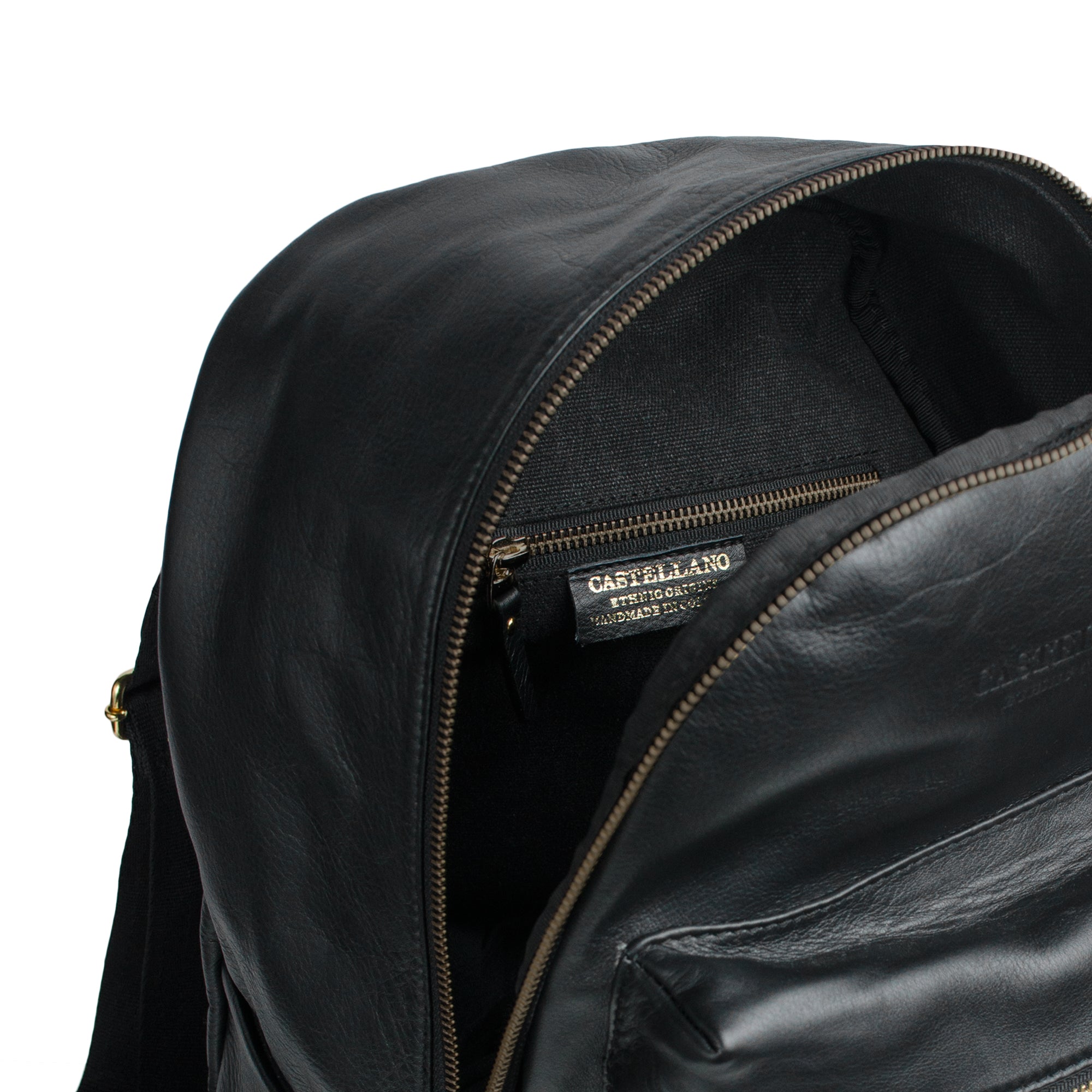 City Leather Backpack - Antique Silver
