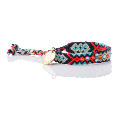 Pulsera Wayuu Be the Change - Blue Navy