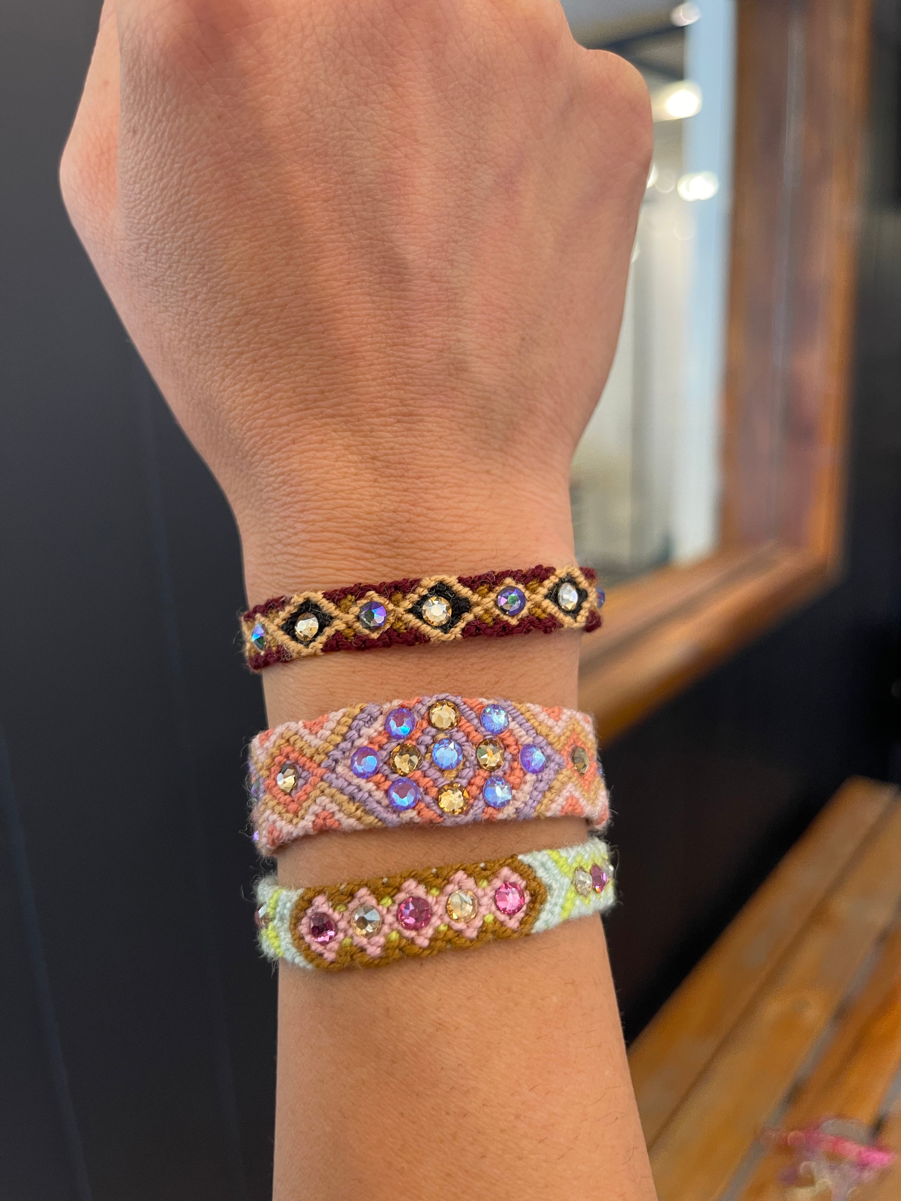 Wayuu Skinny Bracelet - Marron