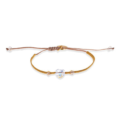 Pulsera Corazón de Swarovski - Gold