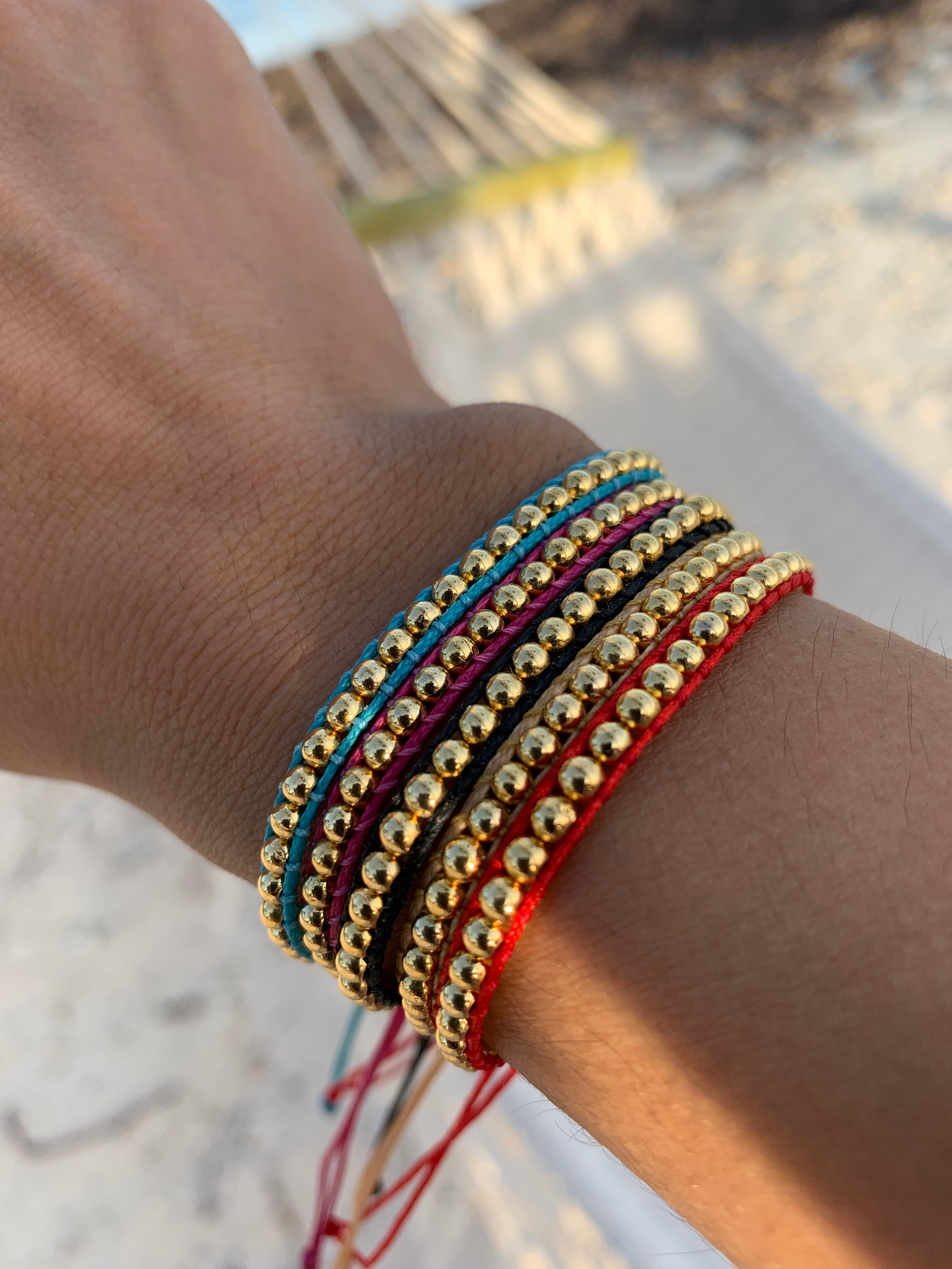 Set de 5 Pulseras Gold power