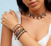 Pulsera Gold Power. Color Black