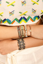 Pulsera Wayuu Be the Change - Blue Navy