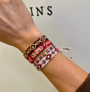 Wayuu Skinny Bracelet - Marron