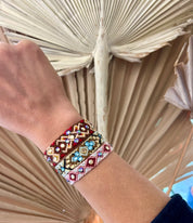 Pulsera Wayuu Be the Change  - Beige
