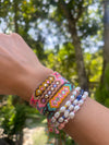 Wayuu Skinny Bracelet - Vainilla