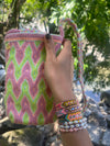 Makki Mini Wayuu  Bag - Green Peach