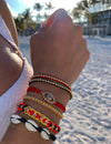 Pulsera Gold Power. Color Rojo