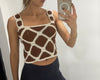 Kai Hand-crochet Top - Capuchino